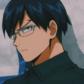 😃 Tenya Iida My Hero Academia อนิเมะ, ตัวละคร, แว่นตา, ฮีโร่, อีดะ, เท็นยะอีดะ, มายฮีโร่ อคาเดเมีย telegram sticker