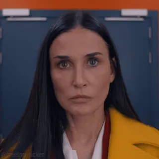 😠 @FREETOPsticker demi moore, schauspielerin, promi, porträt, frau telegram sticker
