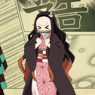 🎋 Nezuko Kamado Demon Slayer Anime, Demon Slayer, Nezuko, Nezuko Kamado, Manga, Mignon, Kawaii telegram sticker