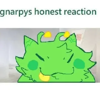 ❇️ gnarpys honest reaction Meme, Gnarpy, Reakcja, Śmieszne telegram sticker