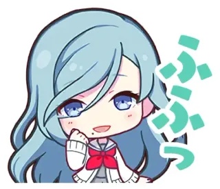 😊 ふふ Anime, Chibi, Niedlich, Cartoon, Charakter telegram sticker