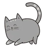 🐱 cat, cute, cartoon, animal, sticker telegram sticker