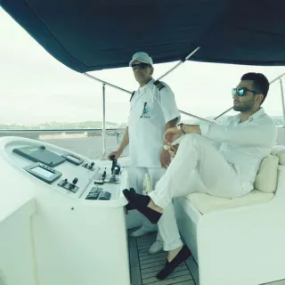 🌀 yacht, luxury, captain, sea, travel, boat, relaxation telegram sticker
