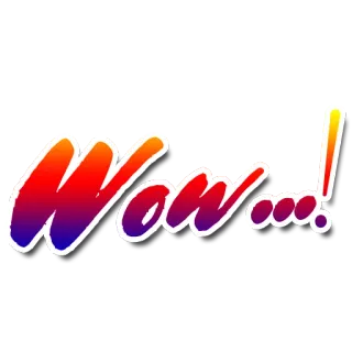 😯 Wow... wow, seru, stiker, kagum whatsapp sticker
