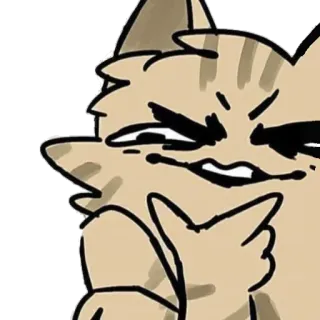 🧐 Katze, arrogant, Tier, Cartoon telegram sticker