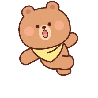 🍭 медведь, мультфильм, милый, каваи, животное whatsapp sticker