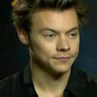 😐 Harry Styles Harry Styles, singer, celebrity, One Direction, pop star telegram sticker
