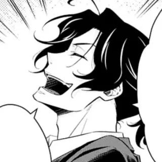 🎩 Anime, Manga, Karakter, Senyum, Senang telegram sticker