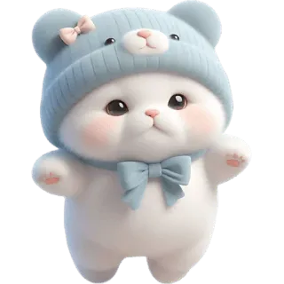 😐 猫, 可爱, 动物, 卡哇伊, 贴纸, 宝宝, 可爱 telegram sticker