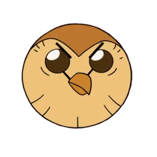 😠 Hooty The Owl House dessin animé, hibou, drôle, mignon, Hooty, The Owl House telegram sticker