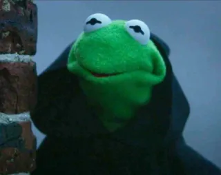 🌚 Kermit Kermit the Frog, Muppets, puppet, green, frog, character telegram sticker