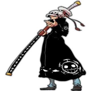 😏 Trafalgar Law One Piece Anime, One Piece, Trafalgar Law, Pirata, Manga telegram sticker