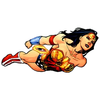 😹 Wonder Woman superhéroe, cómic, mujer, DC Comics telegram sticker