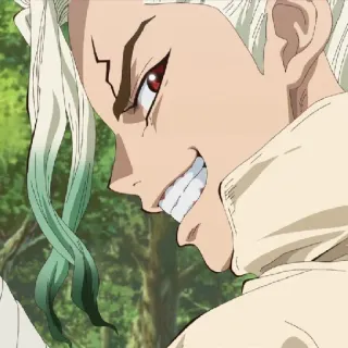 💈 Ishigami Senku Dr. Stone Anime, Wissenschaftler, Grinsen, Dr. Stone, Ishigami Senku telegram sticker
