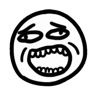 ⭐ Meme, Gesicht, Ausdruck, Internet, lustig, Wut whatsapp sticker