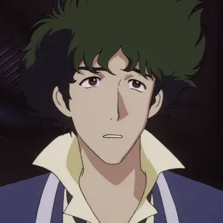 🚬 Spike Spiegel Cowboy Bebop Anime, Spike Spiegel, Cowboy Bebop, Personagem animado, Western espacial whatsapp sticker