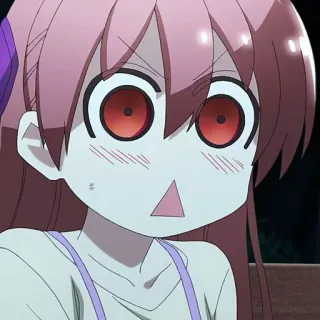 ❤️ Anime, Mangá, Desenho animado, Garota, Expressão, Chocado(a) whatsapp sticker