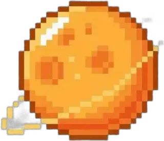 🌟 ball, pixel art, digital art, pixelated telegram sticker