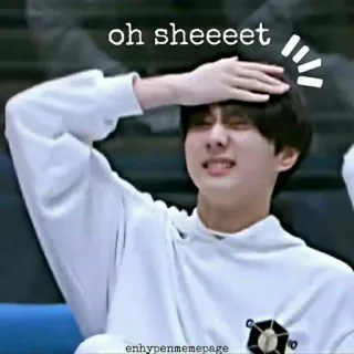 😠 oh sheeeet Mème, Drôle, Expression, Surprise whatsapp sticker
