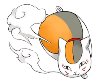 😊 Katze, Tier, Wolke, süß, kawaii, Cartoon, Aufkleber telegram sticker