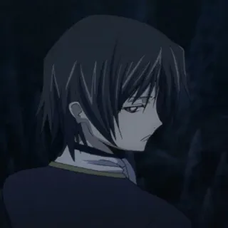 🥀 Lelouch Lamperouge Code Geass 애니메이션,  를르슈, 람페르지, 어두운, 슬픈, 초커 telegram sticker