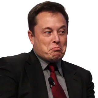 😏 Elon Musk Meme, Engraçado, Político, Celebridade, Retrato telegram sticker