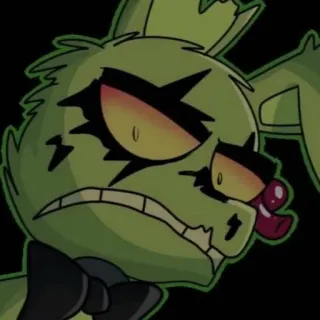 🌟 Springtrap Five Nights at Freddy's horror, animatronic, purple guy, fnaf, zombie telegram sticker