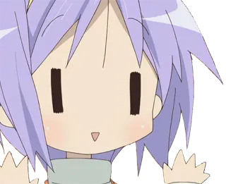 😱 Konata Izumi Lucky Star Anime, Lucky Star, Konata Izumi, Lindo, Kawaii, Divertido whatsapp sticker
