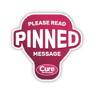 👆 PLEASE READ
PINNED MESSAGE Angepinnte Nachricht, Bitte lesen, cure worldcosplay, Nachricht, Lesen, Information telegram sticker