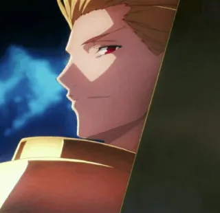 ✨ Gilgamesh Fate Anime, Postać, Blondynka, Łucznik, Król telegram sticker