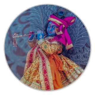 🌚 Krishna Hinduism, god, Krishna, deity, religious, spiritual, India, indian telegram sticker
