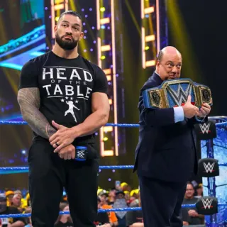 🥴 Roman Reigns WWE SmackDown HEAD OF THE TABLE Wrestling, Roman Reigns, WWE, Smackdown, Paul Heyman, Meisterschaft whatsapp sticker