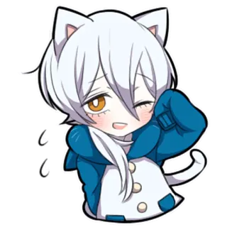 🥱 いい anime, cat, cute, kawaii, manga, sticker telegram sticker
