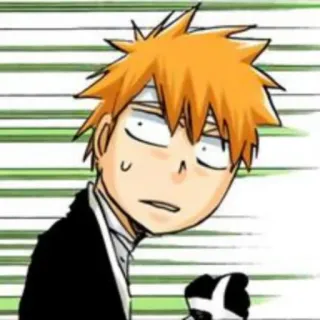 ⚔ Ichigo Kurosaki Bleach Anime, Manga, Śmieszne, Ichigo, Kurosaki telegram sticker