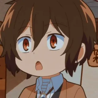 ☠️ Osamu Dazai Bungou Stray Dogs anime, manga, chibi, cute, bungou stray dogs, osamu dazai telegram sticker