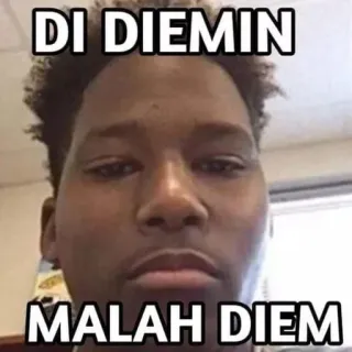 🗿 DI DIEMIN
MALAH DIEM meme, expression, portrait, face telegram sticker