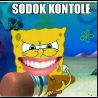 😳 Spongebob SODOK KONTOLE Bob l'éponge, Meme, Dessin animé, Drôle telegram sticker