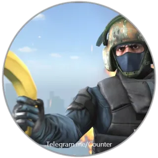 😂 Telegram.me/Counter ทหาร, ทหาร, เคาน์เตอร์สไตรค์, กล้วย telegram sticker