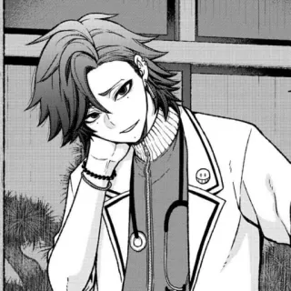 ☺️ Anime, Manga, Docteur, Médical, Stéthoscope, Personnage, Homme telegram sticker