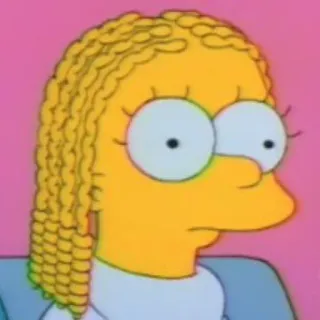 🙁 Lisa Simpson The Simpsons Мультфильм, Телевидение, Анимация, Симпсоны, Лиза Симпсон telegram sticker
