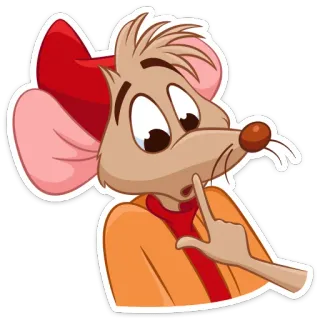 🤫 Gus Cinderella souris, Disney, Cendrillon, personnage, Gus whatsapp sticker