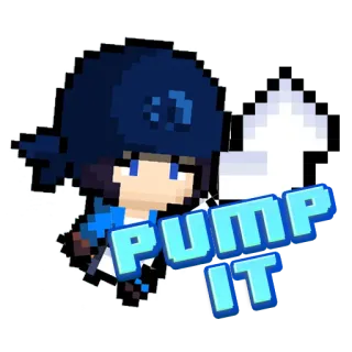 💹 PUMP IT pump it, pixel art, gaming, arcade, dance, rhythm game telegram sticker