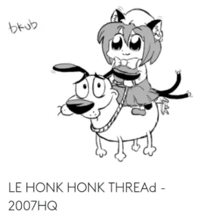 🐕 LE HONK HONK THREAD Dibujo animado, Perro, Animal, Anime, Fanart whatsapp sticker