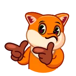 Feisty Fox telegram stickers