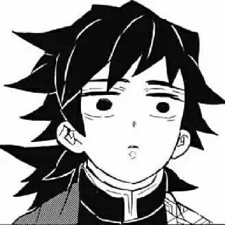 🌊 Giyu Tomioka Demon Slayer Аниме, Манга, Клинок, рассекающий демонов, Гию Томиока, Персонаж, Томиока telegram sticker