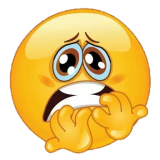 😰 Emoji, ansioso, nervioso, asustado, temeroso telegram sticker