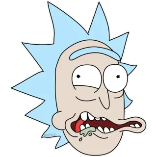 😖 Rick Sanchez Rick and Morty Rick, Rick Sanchez, Rick and Morty, Kartun, Adult Swim, Animasi, Sci-fi telegram sticker