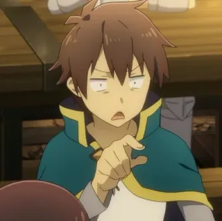 😳 Kazuma Konosuba Anime, Personaggio, Divertente, Konosuba, Kazuma telegram sticker