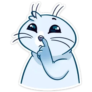 🤤 tupai, kartun, hewan, lucu, jari, hidung telegram sticker