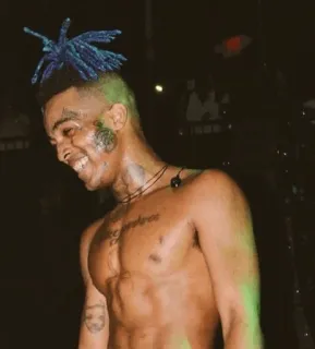🖤 XXXTentacion rapper, music, singer, xxxtentacion, portrait telegram sticker